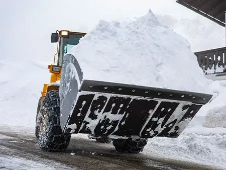 snow removal services with heavy equipment
